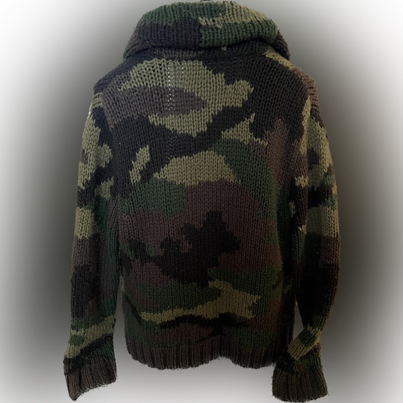 [Special] Ralph Lauren Denim & Supply Camo Shawl Cardigan Military Sweater. - Picture 5 of 14
